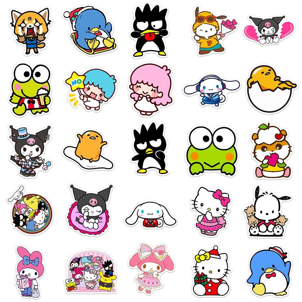 Entzückendes 50er Set Sanrio Sticker Kuromi für Gepäckdekor