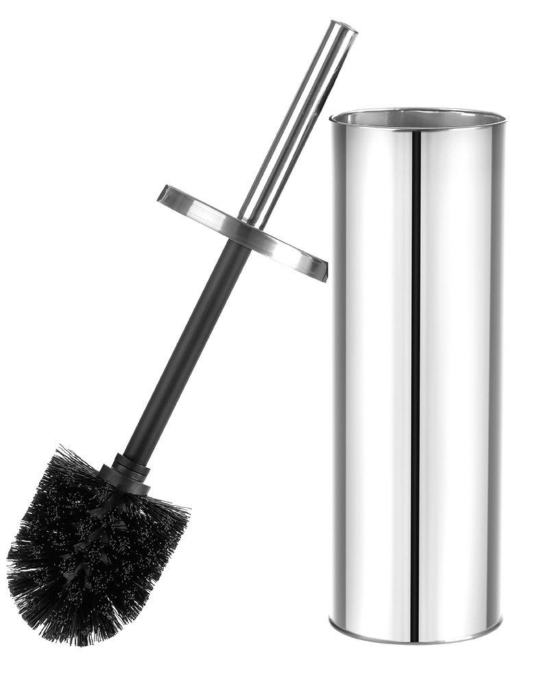 LAVEO MIRI bathroom toilet brush, free-standing, lockable, chrome