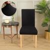 Anti -Dirty Jacquard Chair Covers Soild Colour Soft Spandex Chair Slipcovers Dust Proof Protective For Dining Room Kitchen Home