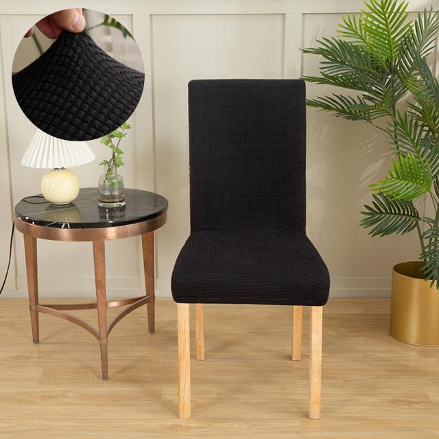 Anti -Dirty Jacquard Chair Covers Soild Colour Soft Spandex Chair Slipcovers Dust Proof Protective For Dining Room Kitchen Home
