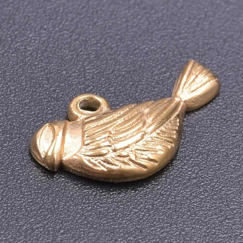 5pcs 18k Real Gold Plated Animal Pendant Stainless Steel Butterfly Charm For Jewelry Making Supplies Papillons Fuxk Men Pendants