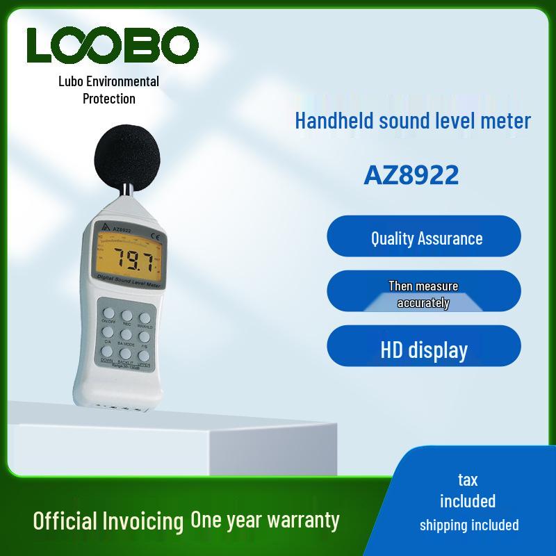 

AZ8922 Ручной цифровой измеритель уровня звука - Детектор децибел для экологического шума