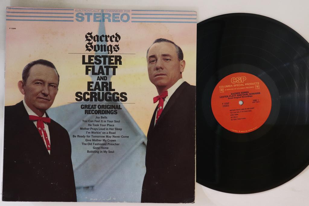 LP Record FLATT & SCRUGGS - Sacred Songs P13269 COLUMBIA SPECIA US Folk Used