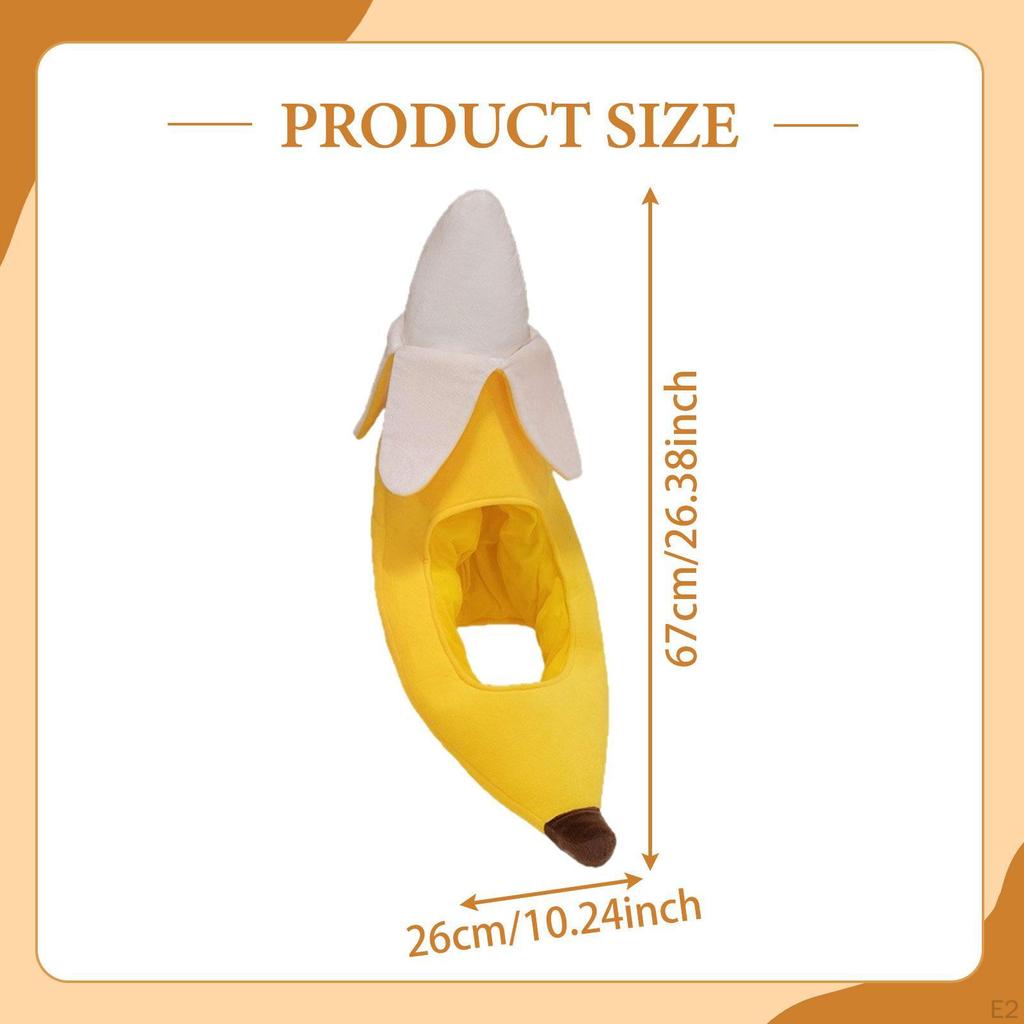 Banana Hat Cap Warm Lovely for Party Holiday Birthday Cosplay Dress Up