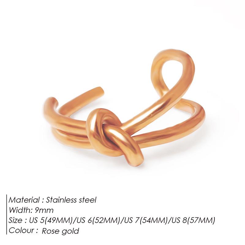 Inel din oțel inoxidabil eManco Fashion: Inel modern din titan placat cu aur de 18K de la Niche Design