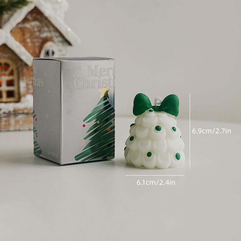 Christmas Tree Scented Candles, Ambiance Gift Favors, Handmade Scented Candles, Realistic Santa Claus Candles