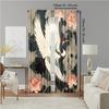 2 Pcs   Versatile Polyester Transparent Curtains for Home Decoration Noble Bird for Use In Bedrooms and Living Rooms