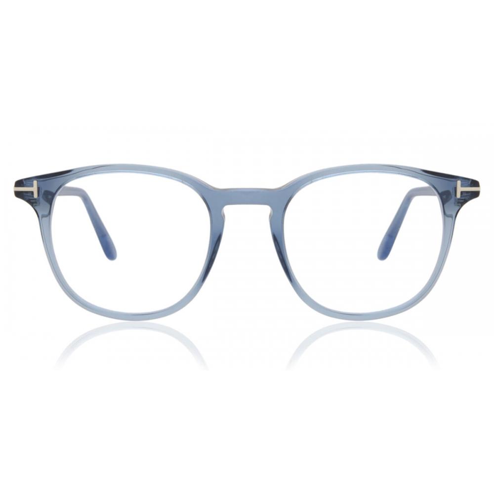 

Tom Ford Ft5832 B Blue Light Block 090 Men Eyeglasses Transparent Blue/50