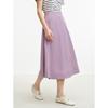 JUZUI Fashion Zipper Pocket A-line Skirt