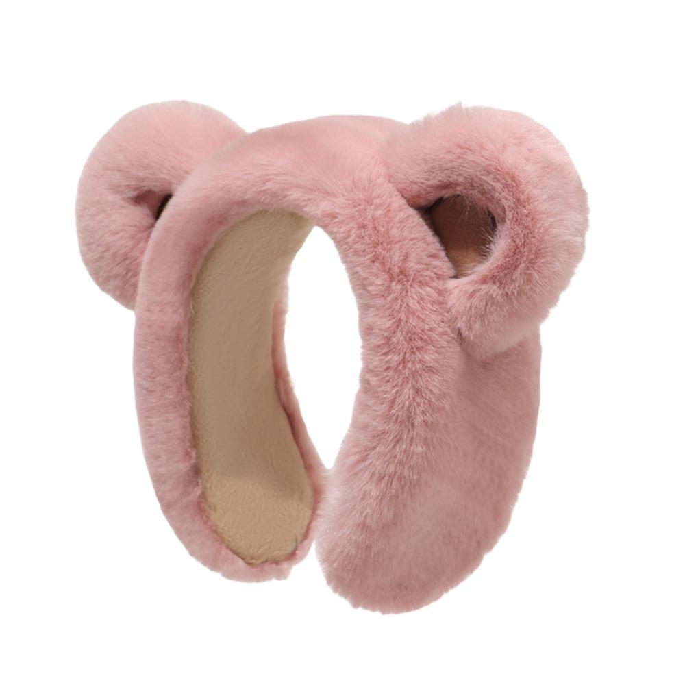 Fashion Plush Winter Bear Earmuffs Anti-Freeze Cartoon Ear Protection Cover Keep Warm Thickening Ear Warmer for Women Girls