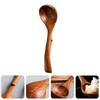 Long H Wooden Spoon 26x8cm Hooked Kitchen Tool for Soup Porridge Hot Pot Stirring Mash Paddle Scraper Wall Decor Nonstick