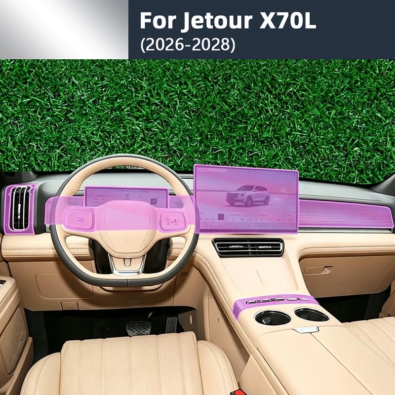 For Jetour X70L 2026-2028 LHD RHD TPU Invisible Full Set Interior Protective Film 35Pcs Car Interior Decor Accessories