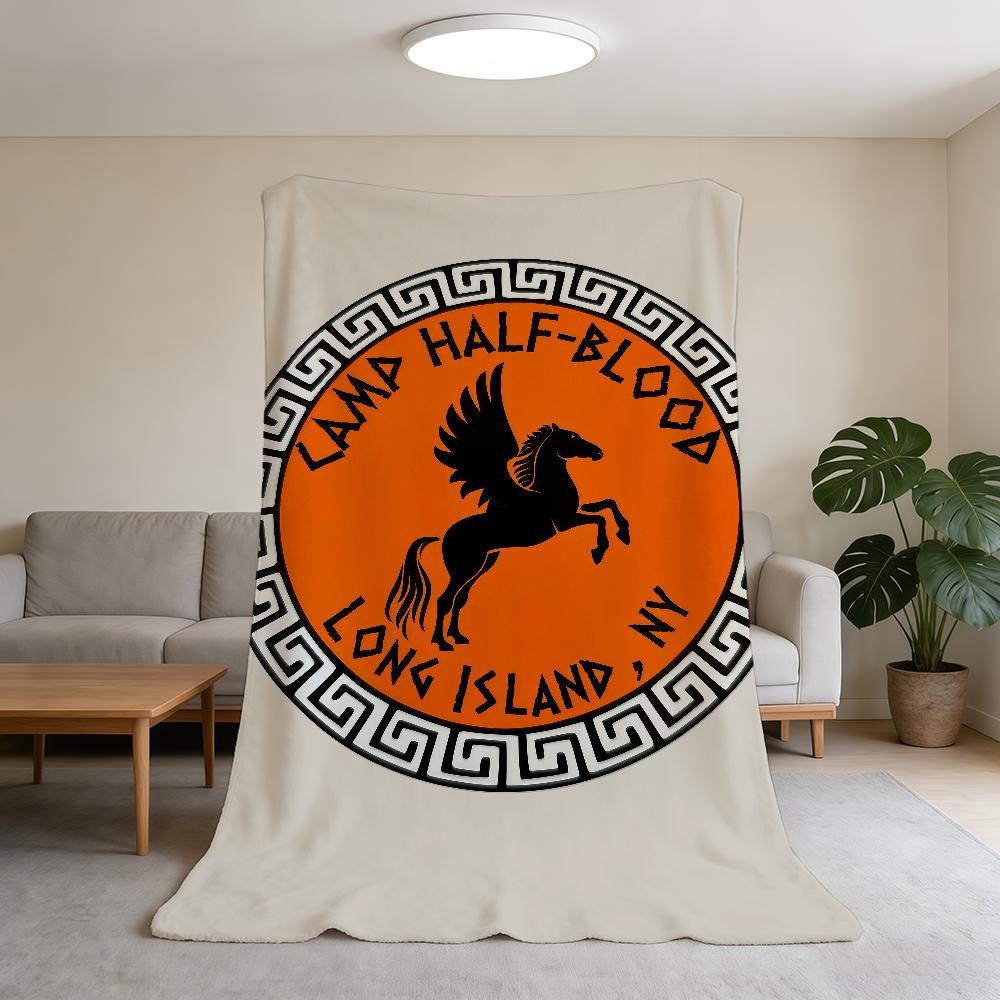 Blanket J-Jackson Camp Super Warm Comfortable Plush Throw Blanket Half-Blood P-Percy Child Home Sofa Bedroom Gift