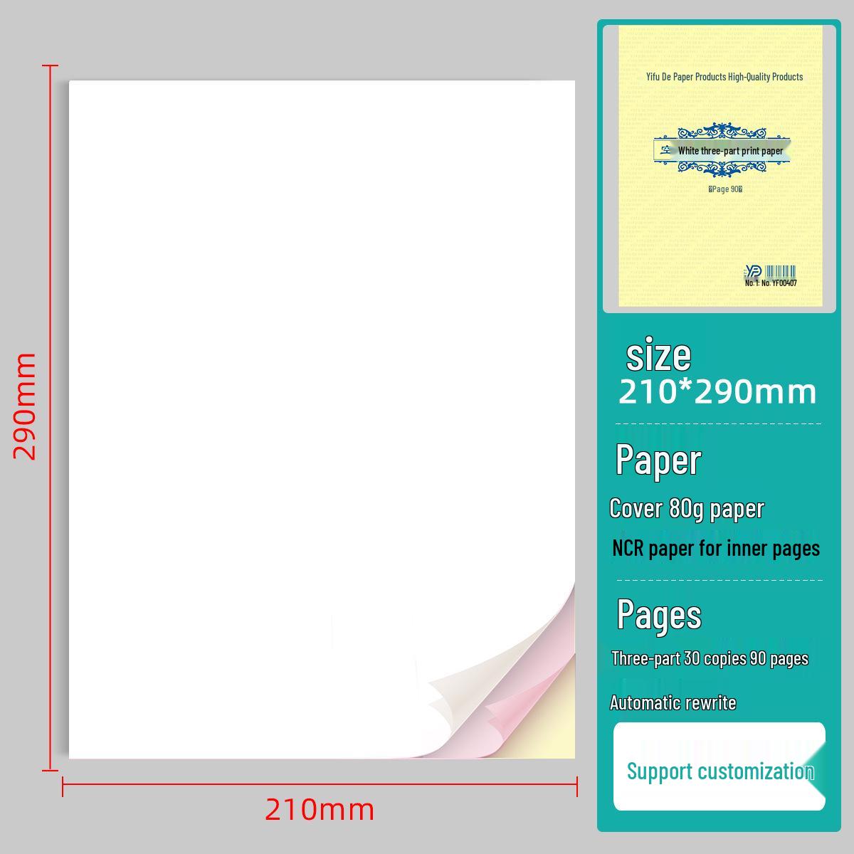 Easy Return A4/A5 Carbonless Multi-Part Copy Paper for Handwritten or Machine Print Contracts
