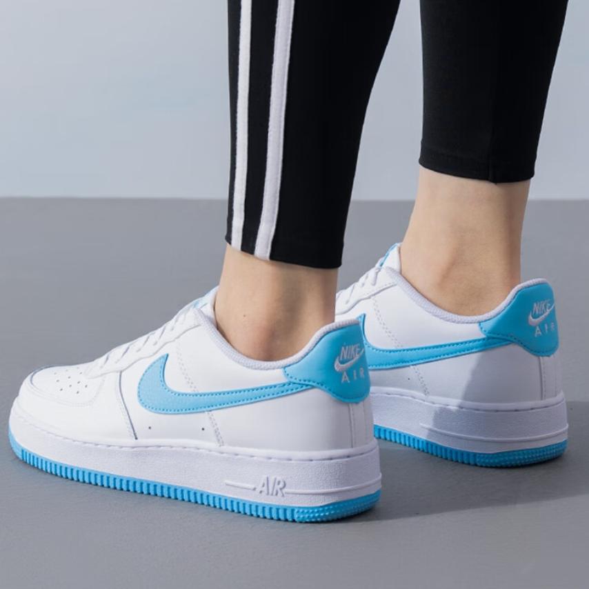 Nike Air Force 1 Low GS Weiß Aquarius Blau FV5948-107