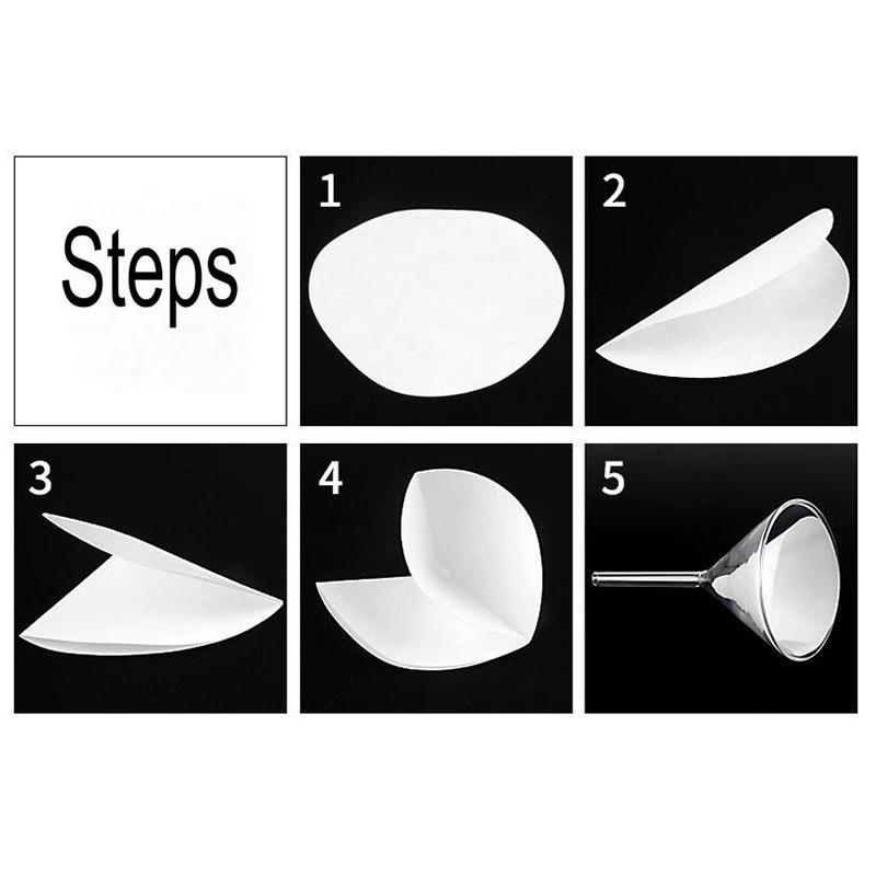 100 stk/pakke Lab Bomullsfiber Kvalitativt Filtrerpapir 7 cm/9 cm/11 cm Med Rask/Middels/Langsom Hastighet