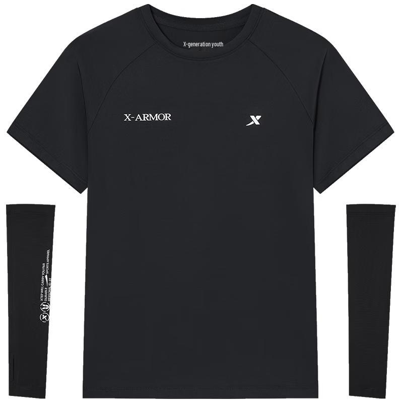 Xtep Kids  Protection Shield Ice-feel Quick-dry Short-sleeve T-shirt 120
