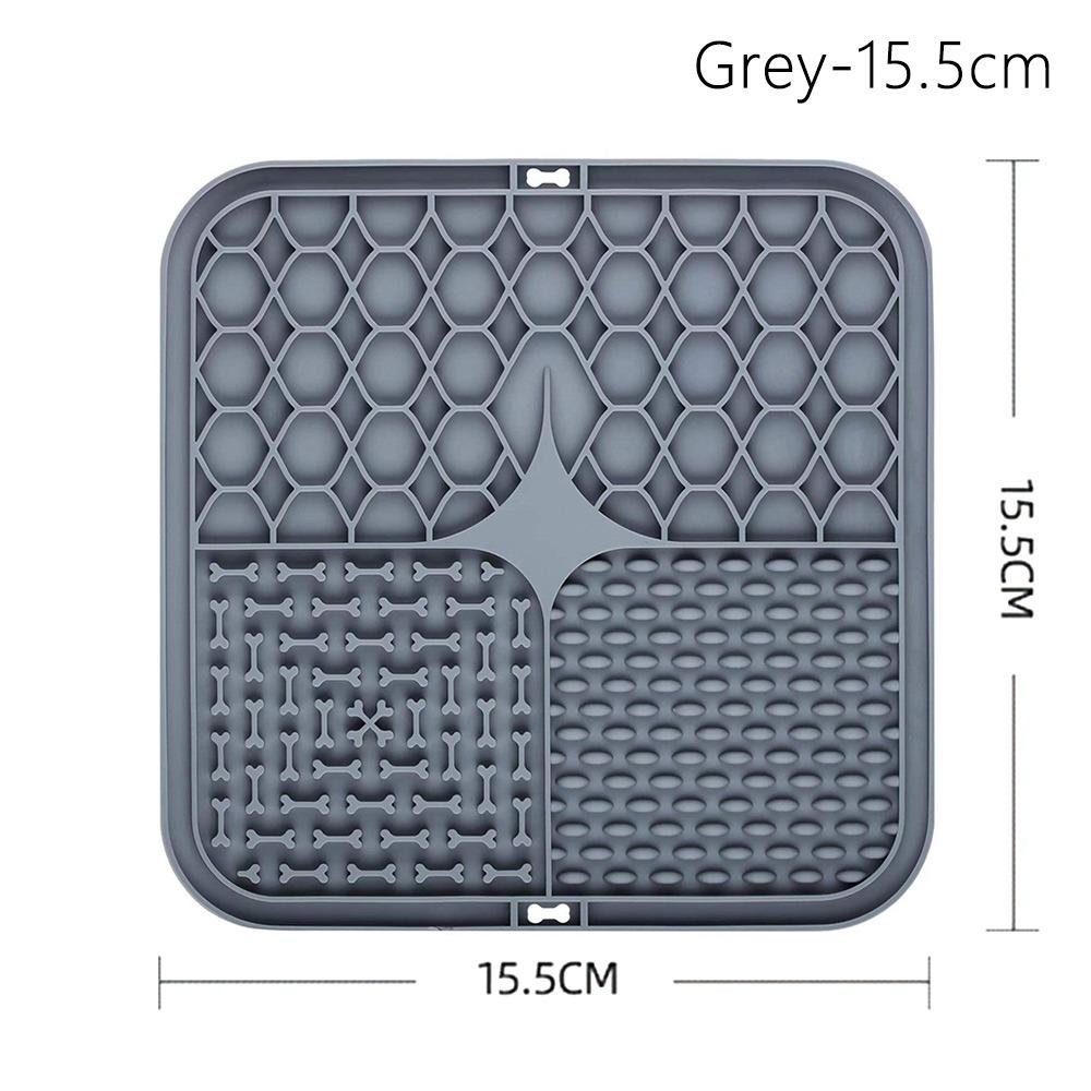 

1Pcs Anti-Choking Slow Food Bowl Silicone Food Plate Durable Pet Licking Pad for Dog Cat
