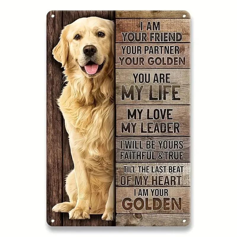 Dog Vintage Metal Tin Sign Wall Art Decor For Home Backyard Vet Pet Gifts For Pet Dog Lover