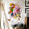Hello! Sandybell Wall Tapestry Aesthetic Wall Hanging Printed Fabric Blanket Decorative Tapestries for Bedroom Living Room Home Decor