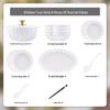 Pure White Nordic Bone China Dinnerware Set