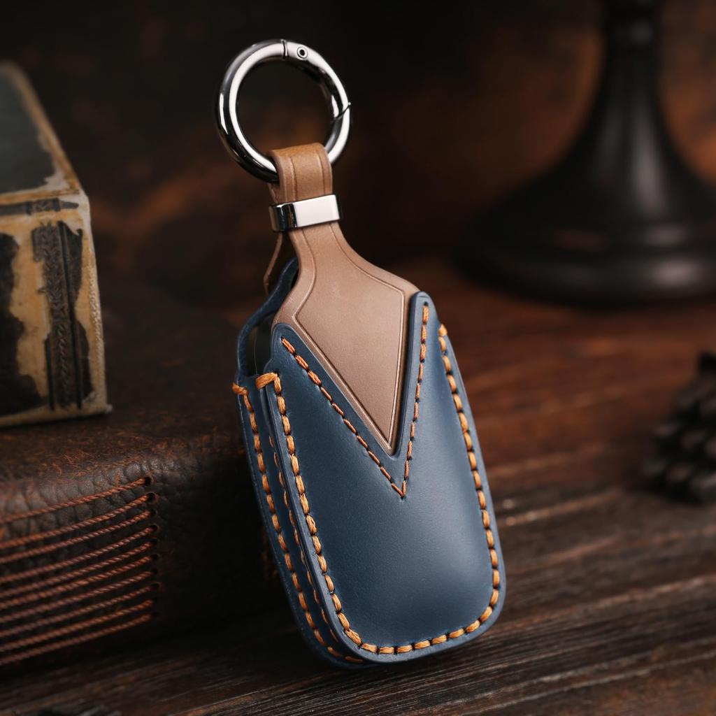 Toyota Rise Daihatsu Rocky New Taft Key Case, Genuine Leather, New Roomy Key Cover,