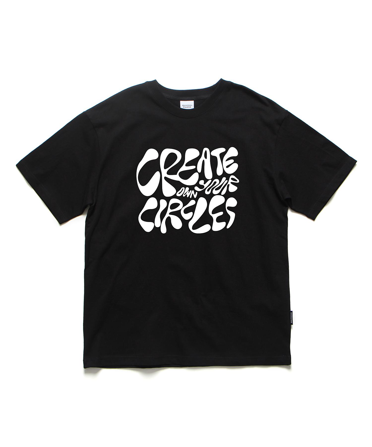 Appnol Mersing Circles Oversized T-Shirt Black (Circles T-Shirt Black) Xl