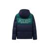 Anta Lifestyle Series Letter Splicing Zipper Hooded Thick Jacket Men Jacket Deep-Navy 152348920-2