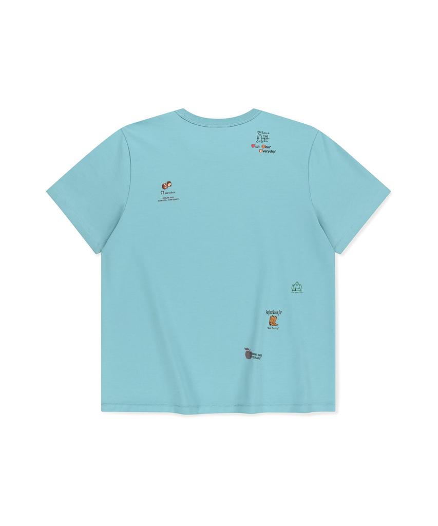 Sun Love Collage Tee Light Blue