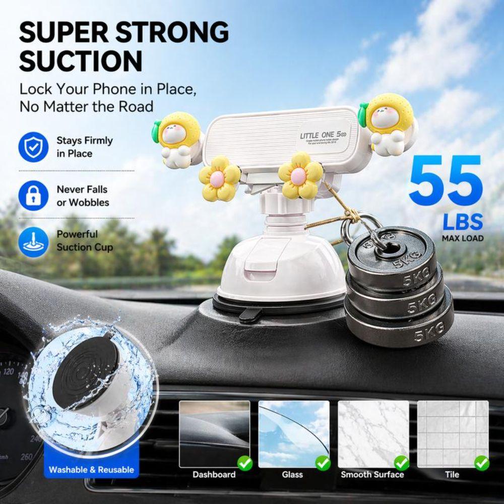 Gravity Clamp Car Phone Holder Adjustable Viewing Angle Car Mobile Holder Car Dashboard