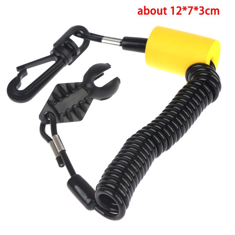 Safety Lanyard Kill Switch Emergency Stop Tether Cord 278002843 Replacement for Small Boat Jet Ski Water Use