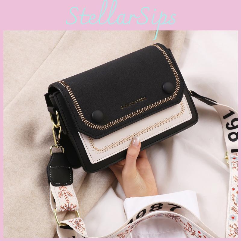Trendy Small Square Bag With Single Shoulder Strap And Side Pockets