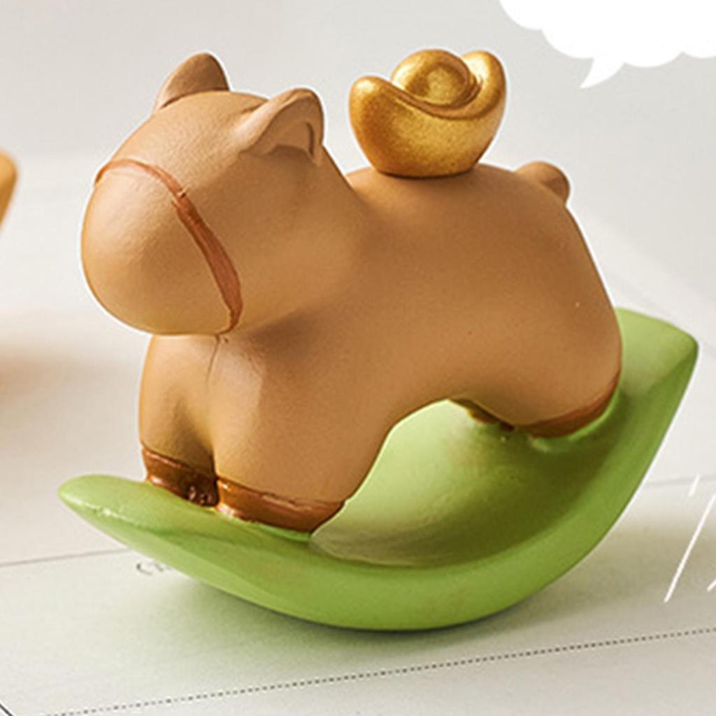 Rocking Horse Figurine Statue Collection Cute Tabletop Ornament Small Sculpture for Office Bookshelf Entrance Home Decoration