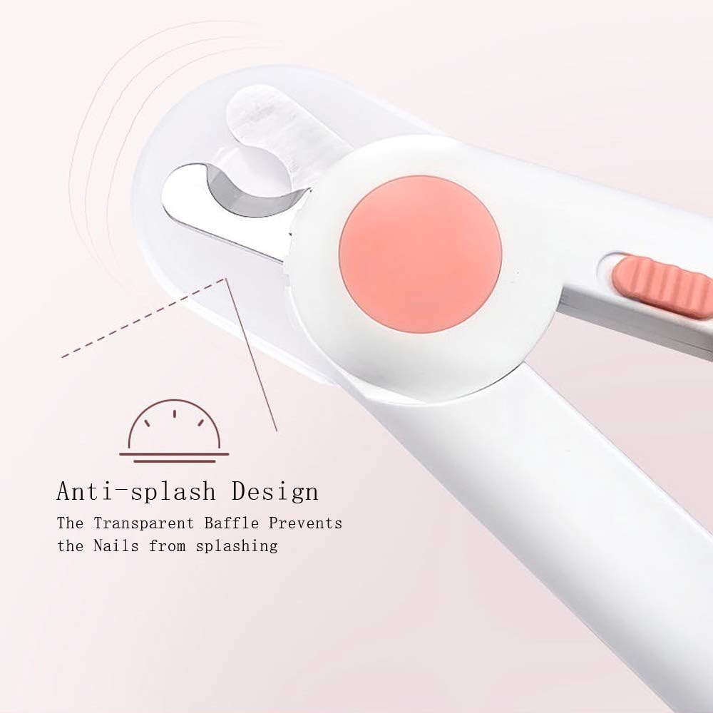 Dog Cat Pet Nail Clippers With Safety Guard And Led Light,pet Nail Scissors Pet Claws Toenail Clippers With Hidden Nail File