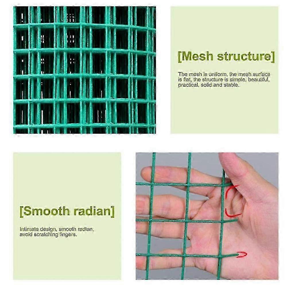 Safety Fence Green Plastic Mesh for Gardening, Plant Protection Net, Bird & Insect Barrier, Durable UV Resistant, 1.5m X 10m