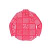 Supreme Paisley Grid Shirt 'Green White' Men's SUP-SS20-662
