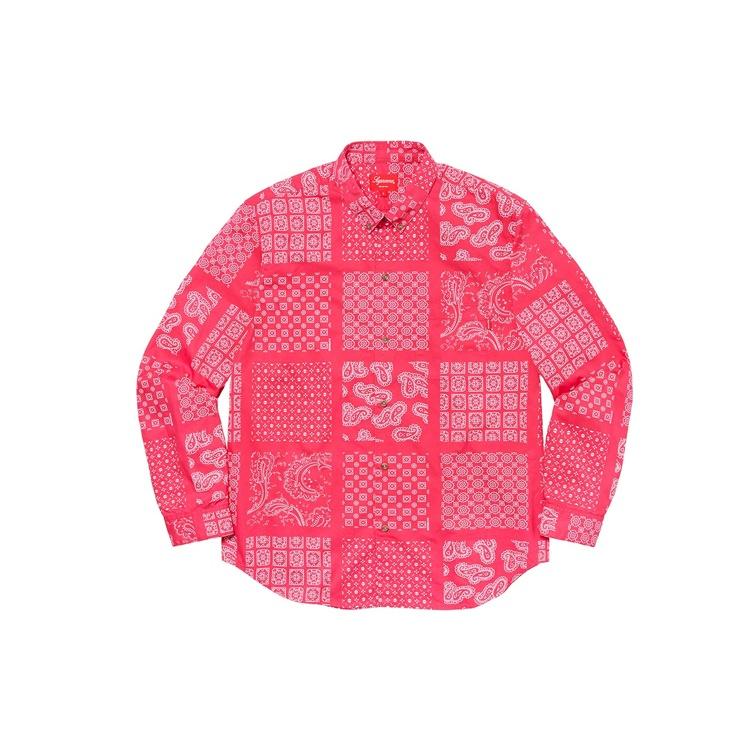Supreme Paisley Grid Shirt 'Green White' Men's SUP-SS20-662