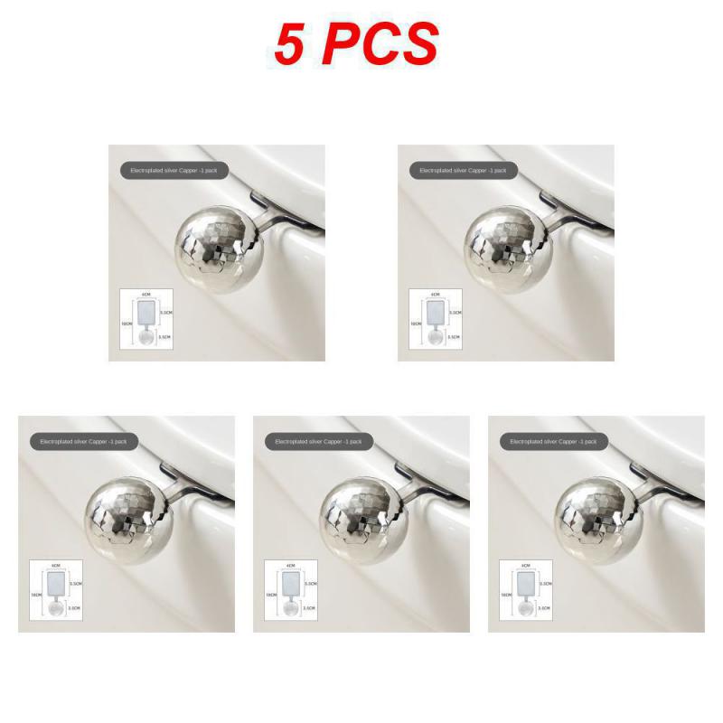 Portable Electroplated Toilet Lid Lifter Adhesive Type Toilet Ring Uncover Handle No Dirty Hands Toilet Lid Lifter Wall Hook