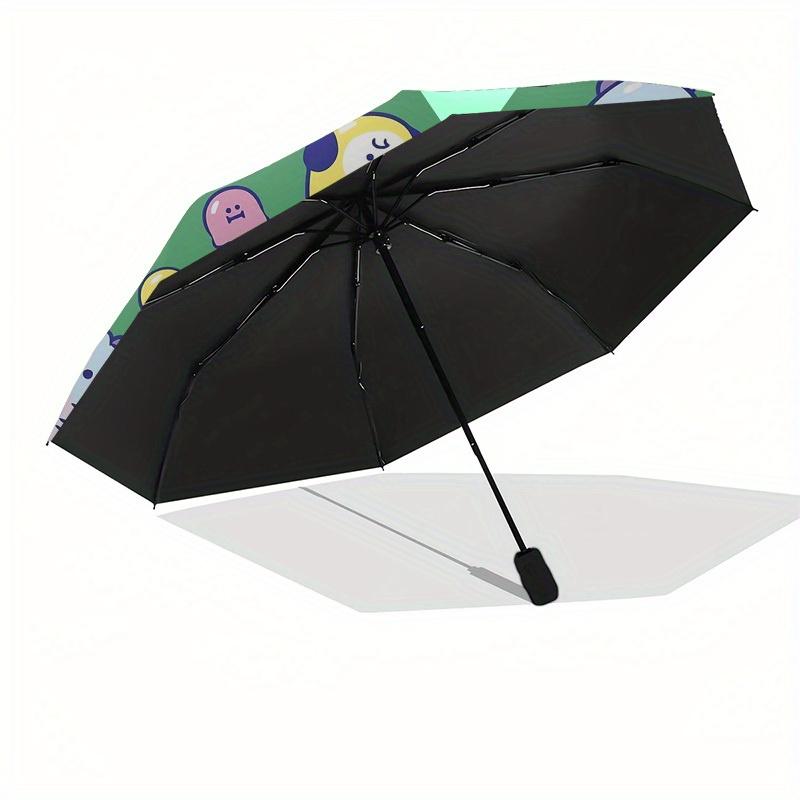 1pc BT21 Character Pattern Umbrella with Plastic Handle,Suitable for All Seasons Home Travel Outdoor UmbrellaM1287