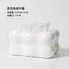 Nordic Abstract Pleated Ceramic Tissue Box Rectangular Tissue Container Household Extractable Napkin Box Paper Shelf Home Decor