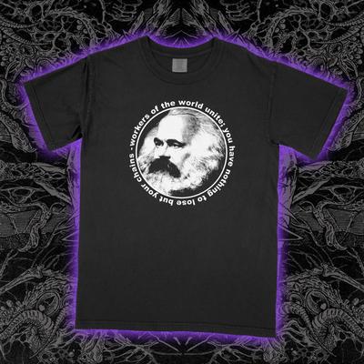 KARL MARX Arbeiter vereinigt euch Shirt Punk Sozialistischer Sozialismus gegen Unisex T-Shirt