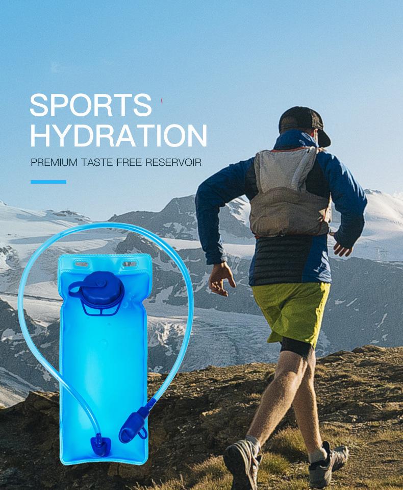2L Sport-Wasserblase TPU-Trinkbeutel Tragbare Wasserblasen-Aufbewahrungstasche BPA-freie Flaschentasche Trinkflasche Reiseflasche