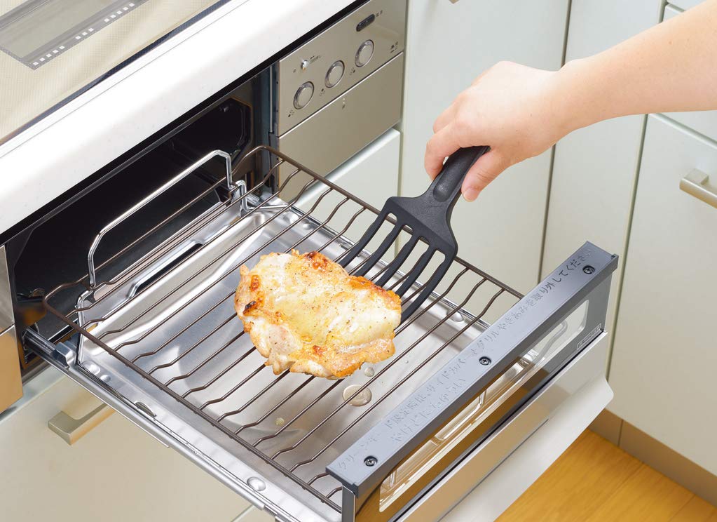 Castle Enterprise Yoshikawa Araku Cook Grill Scooper Wide, Made In Japan, Gift Wrapping Included, 931083