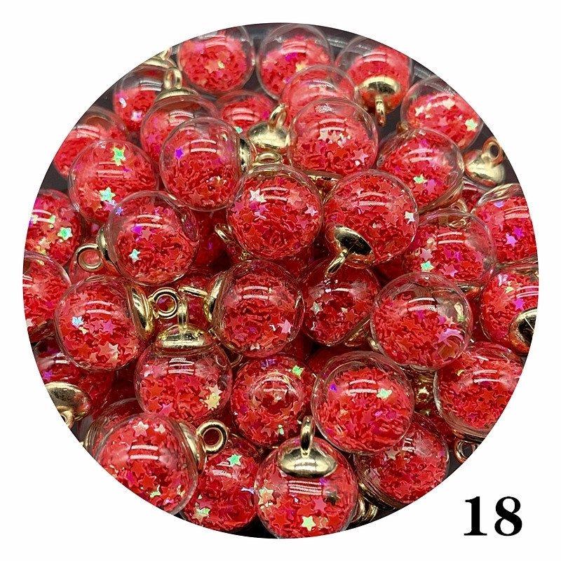16mm Transparante Ster Pailletten Kristal Glas Bol Haarband & Oorbellen DIY Accessoires.