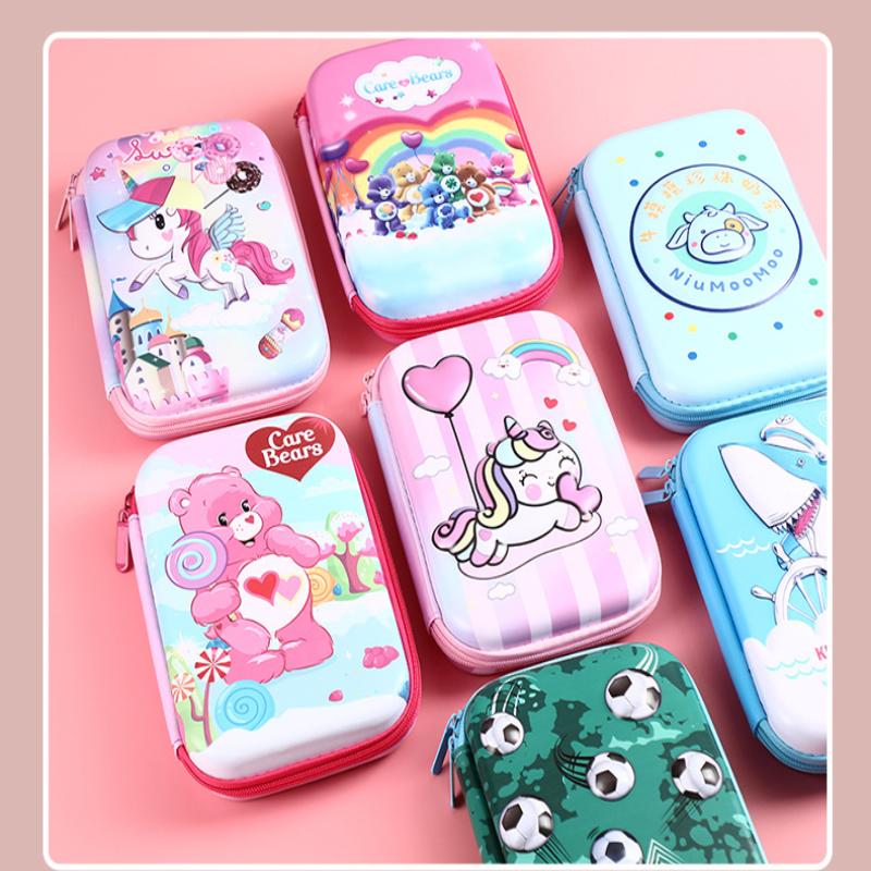 Eva 3D Cube Large Capacity Pencil Case Children'S Multifunctional Stationery Waterproof Pencil Box For Students Office Supplies