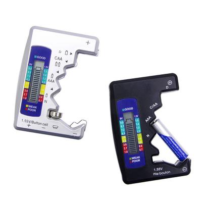 Tester baterií LCD displej Indikátor napájení Nejsou potřeba žádné baterie AAA AA 9V Detektor baterií Domácí použití