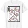 Japanese Cherry Blossom Drawn Flower Minimalistic Japan Art T-Shirt