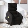 Vidaxl Lift-Up Massage Chair, Reclining, Black, Fabric Upholstered