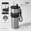 New 316 Stainless Steel Thermos Cup, Simple and Stylish, Large Capacity Thermos Cup with Ceramic Inner Liner, Portable Car Water Cup