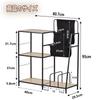 fusehome Open Shelf Storage Rack Record Rack Media Rack Bookshelf Rack Shelf Stylish Large Capacity Accessory Storage Shelf Open Rack Magazine Rack 3